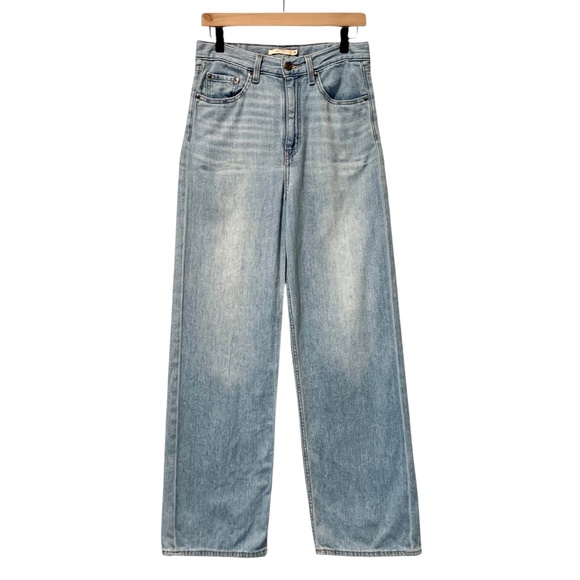 Levi's Premium High Loose Jeans High Rise Wide Leg Light Wash Women's 28 - Picture 3 of 9
